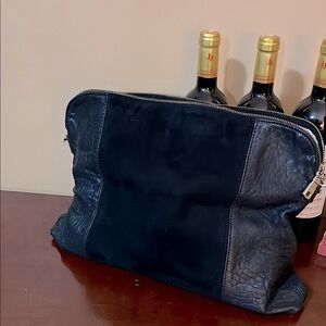 Zara Bag Black Faux Leather/Faux Suede Large NWOT